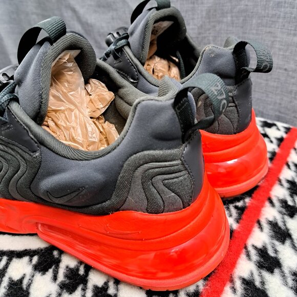 %Men Nike Air Max 270 React ENG Size 8 Dark Smoke Gray Crimson / A 23 main image 5